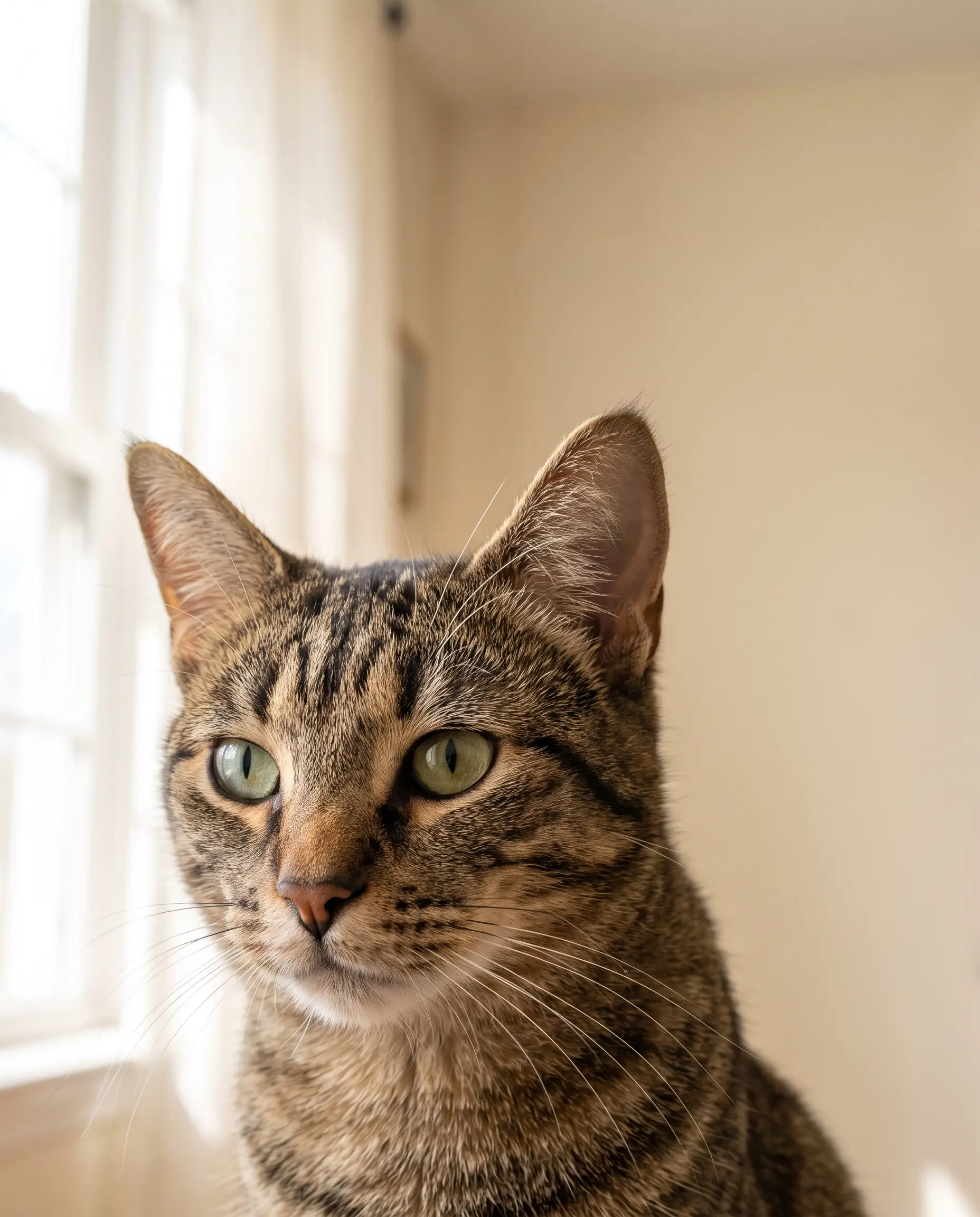 Un chat à la maison